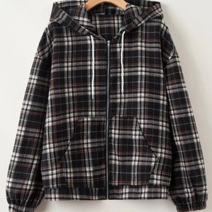 Comfy Oversized Flannel Hoodie❤️ Size: M/L